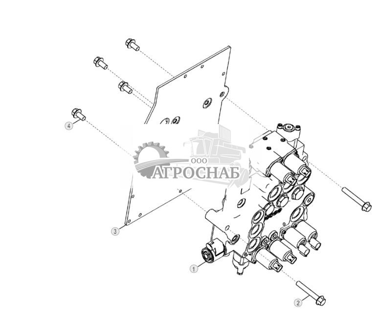 Распределитель погрузчика (ЭГ органы управления) - ST2543 207.jpg